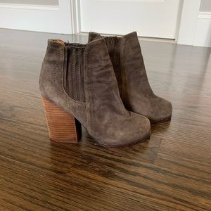 Brown Suede Booties